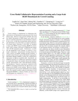 Cross-Modal Collaborative Representation Learning and a Large-Scale RGBT
  Benchmark for Crowd Counting