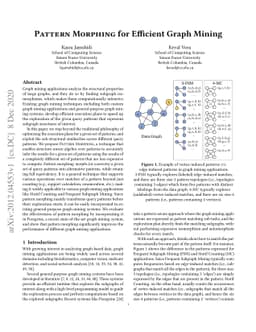 Pattern Morphing for Efficient Graph Mining