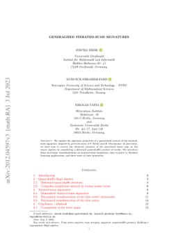 Generalized iterated-sums signatures