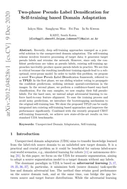 Two-phase Pseudo Label Densification for Self-training based Domain
  Adaptation