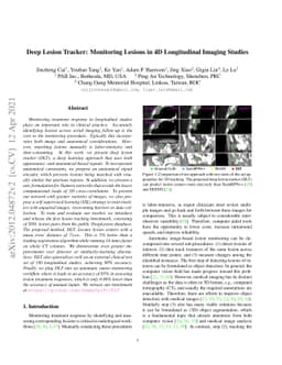 Deep Lesion Tracker: Monitoring Lesions in 4D Longitudinal Imaging
  Studies