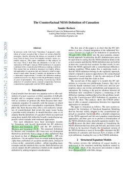 The Counterfactual NESS Definition of Causation