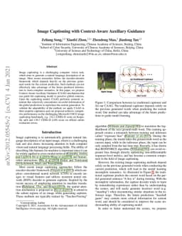 Image Captioning with Context-Aware Auxiliary Guidance