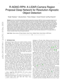 R-AGNO-RPN: A LIDAR-Camera Region Deep Network for Resolution-Agnostic
  Detection