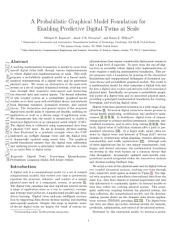 A Probabilistic Graphical Model Foundation for Enabling Predictive
  Digital Twins at Scale