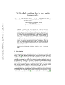 Full-Glow: Fully conditional Glow for more realistic image generation