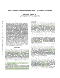 I-GCN: Robust Graph Convolutional Network via Influence Mechanism