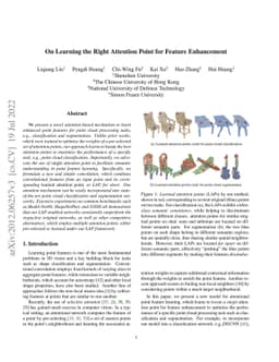 On Learning the Right Attention Point for Feature Enhancement