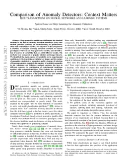 Comparison of Anomaly Detectors: Context Matters