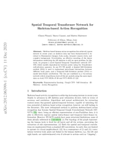 Spatial Temporal Transformer Network for Skeleton-based Action
  Recognition