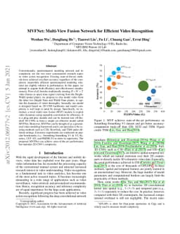 MVFNet: Multi-View Fusion Network for Efficient Video Recognition