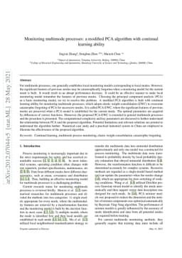 Monitoring multimode processes: a modified PCA algorithm with continual
  learning ability
