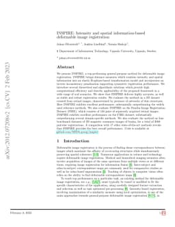 INSPIRE: Intensity and spatial information-based deformable image
  registration