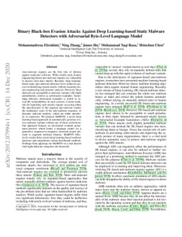 Binary Black-box Evasion Attacks Against Deep Learning-based Static
  Malware Detectors with Adversarial Byte-Level Language Model