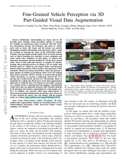 Fine-Grained Vehicle Perception via 3D Part-Guided Visual Data
  Augmentation