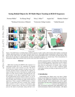 Seeing Behind Objects for 3D Multi-Object Tracking in RGB-D Sequences