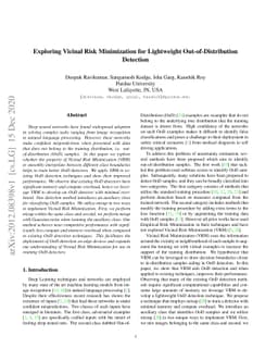 Exploring Vicinal Risk Minimization for Lightweight Out-of-Distribution
  Detection