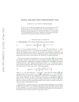 Neural Collapse with Cross-Entropy Loss