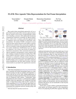 FLAVR: Flow-Agnostic Video Representations for Fast Frame Interpolation
