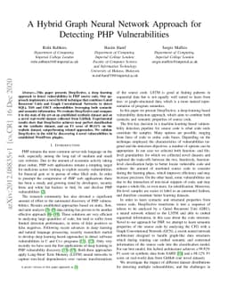 A Hybrid Graph Neural Network Approach for Detecting PHP Vulnerabilities