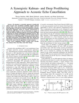 A Synergistic Kalman- and Deep Postfiltering Approach to Acoustic Echo
  Cancellation