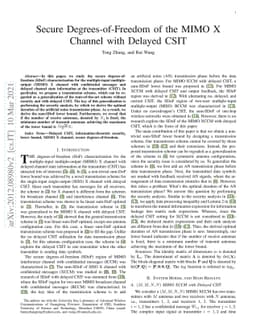 Secure Degrees-of-Freedom of the MIMO X Channel with Delayed CSIT