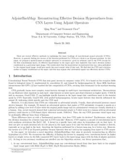 AdjointBackMap: Reconstructing Effective Decision Hypersurfaces from CNN
  Layers Using Adjoint Operators