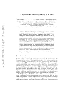 A Systematic Mapping Study in AIOps
