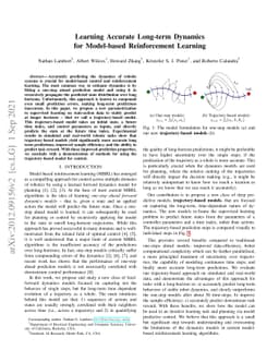 Learning Accurate Long-term Dynamics for Model-based Reinforcement
  Learning