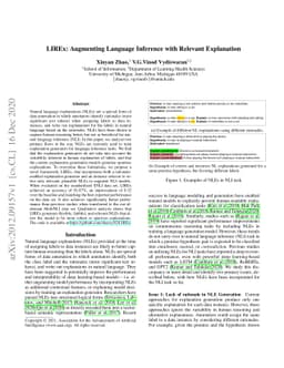 LIREx: Augmenting Language Inference with Relevant Explanation