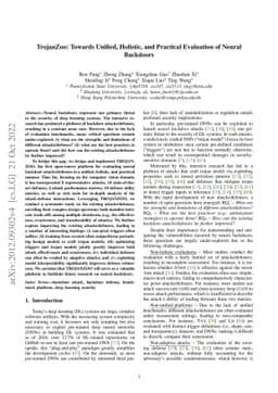 TrojanZoo: Towards Unified, Holistic, and Practical Evaluation of Neural
  Backdoors