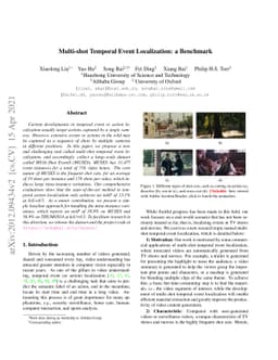 Multi-shot Temporal Event Localization: a Benchmark