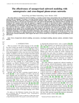 The effectiveness of unsupervised subword modeling with autoregressive
  and cross-lingual phone-aware networks