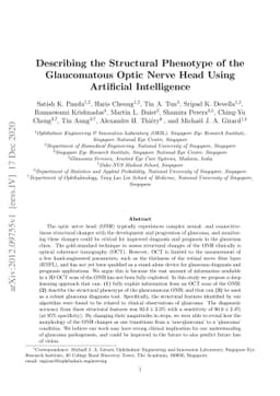 Describing the Structural Phenotype of the Glaucomatous Optic Nerve Head
  Using Artificial Intelligence