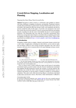 Crowd-Driven Mapping, Localization and Planning
