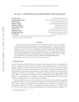 aw_nas: A Modularized and Extensible NAS framework