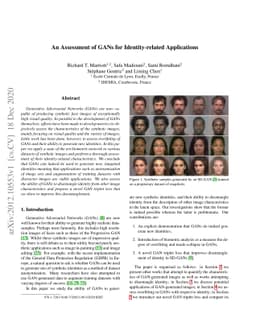 An Assessment of GANs for Identity-related Applications