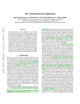 Top-$k$ Ranking Bayesian Optimization
