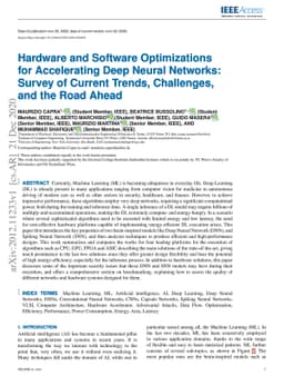 Hardware and Software Optimizations for Accelerating Deep Neural
  Networks: Survey of Current Trends, Challenges, and the Road Ahead