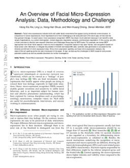 An Overview of Facial Micro-Expression Analysis: Data, Methodology and
  Challenge