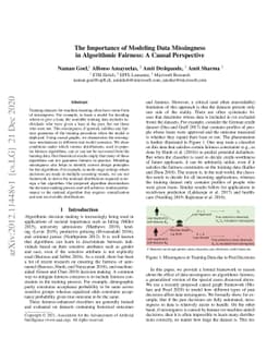 The Importance of Modeling Data Missingness in Algorithmic Fairness: A
  Causal Perspective