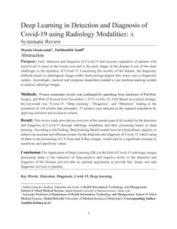 Deep Learning in Detection and Diagnosis of Covid-19 using Radiology
  Modalities: A Systematic Review