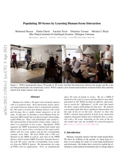 Populating 3D Scenes by Learning Human-Scene Interaction