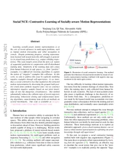 Social NCE: Contrastive Learning of Socially-aware Motion
  Representations