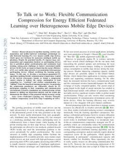 To Talk or to Work: Flexible Communication Compression for Energy
  Efficient Federated Learning over Heterogeneous Mobile Edge Devices