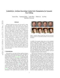 GuidedStyle: Attribute Knowledge Guided Style Manipulation for Semantic
  Face Editing