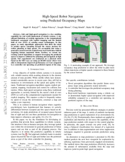 High-Speed Robot Navigation using Predicted Occupancy Maps