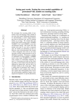 Seeing past words: Testing the cross-modal capabilities of pretrained
  V&L models on counting tasks