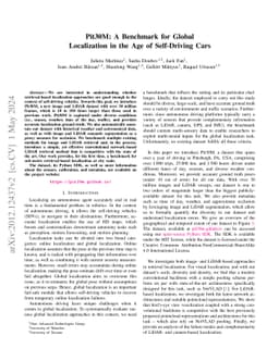 Pit30M: A Benchmark for Global Localization in the Age of Self-Driving
  Cars