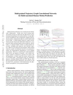 Multi-grained Trajectory Graph Convolutional Networks for
  Habit-unrelated Human Motion Prediction